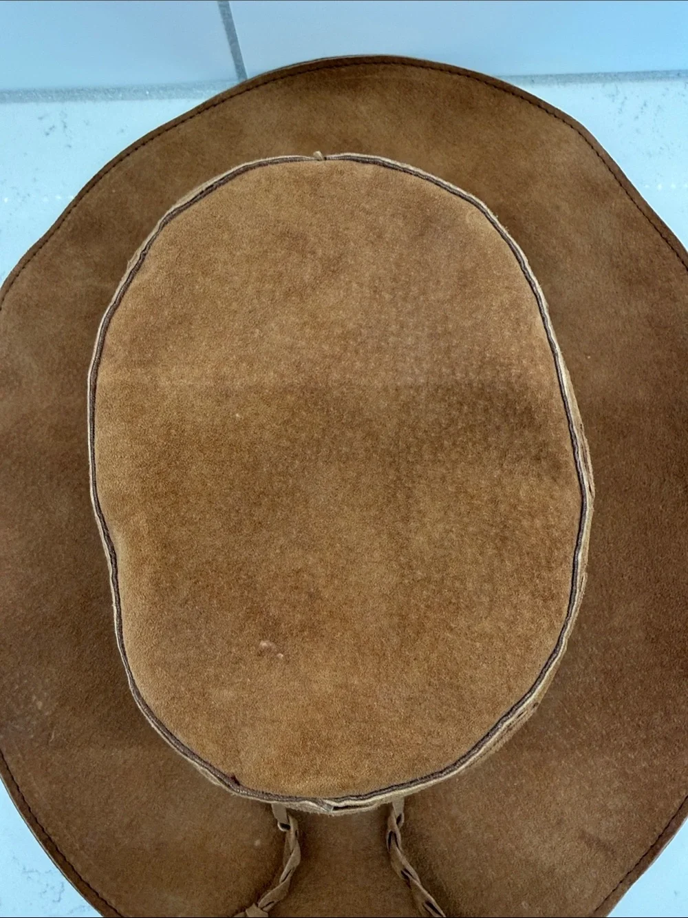 Brown Suede Western Cowboy Hat sz l